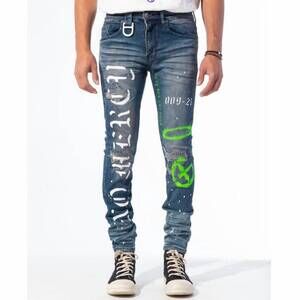 NEW GALA men's accomplice denim jeans in green